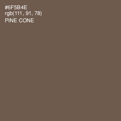 #6F5B4E - Pine Cone Color Image